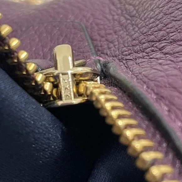 VGUC Coach Madison Phoebe Plum Leather Triple Compartment Shoulder Bag - Picture 14 of 15